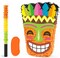 Tiki Piñata -Tropical Hawaii Piñata with Blindfold and Bat for Girls Boys Kids Piñata Hawaiian Luau Themed Party Decorations